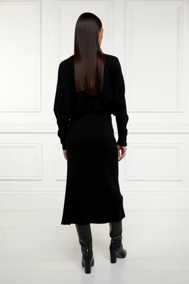 Holland Cooper Skirts Women Leyla Knitted Skirt Black Holland Cooper Skirts Women Leyla Knitted Skirt Black