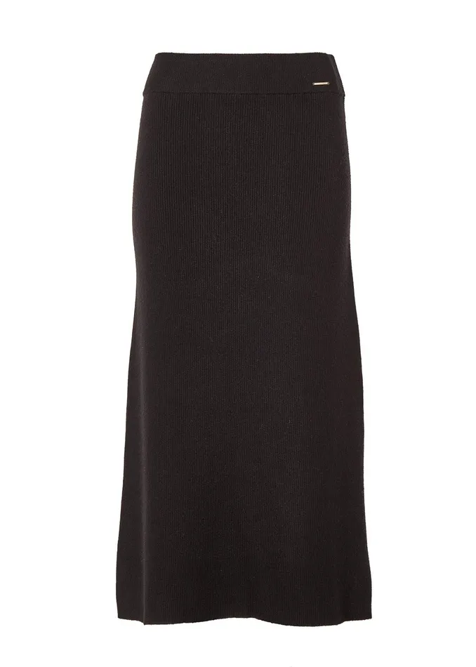 Holland Cooper Skirts Women Leyla Knitted Skirt Black Holland Cooper Skirts Women Leyla Knitted Skirt Black