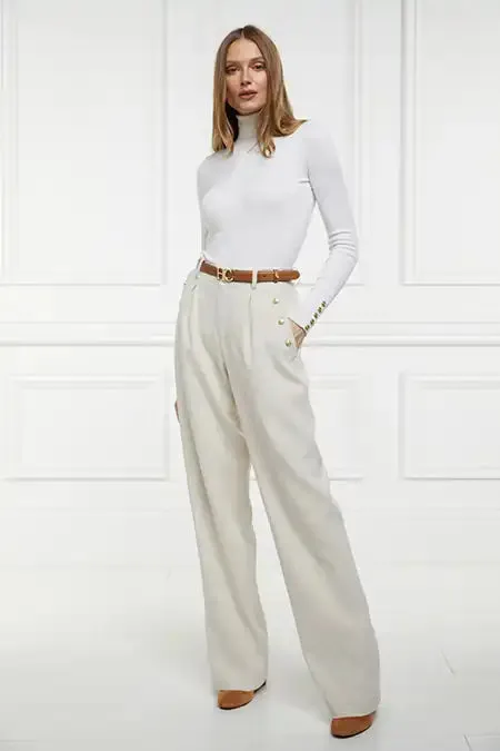 Holland Cooper Tailoring Women Belgravia Wide Leg Trouser Holland Cooper Tailoring Women Belgravia Wide Leg Trouser