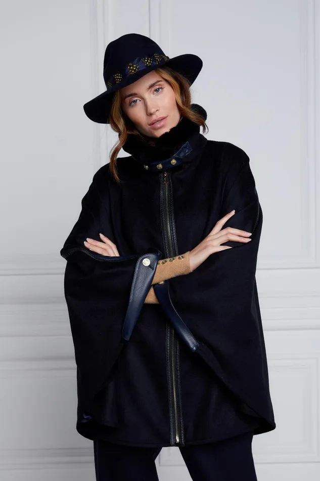 Holland Cooper Tailoring Women Chiltern Cape Soft Navy