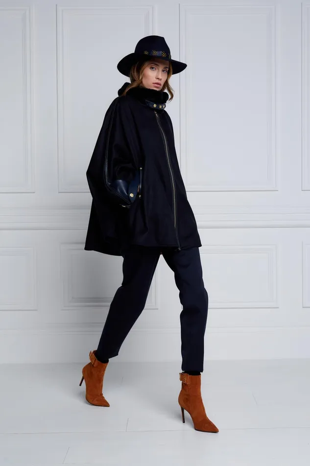 Holland Cooper Tailoring Women Chiltern Cape Soft Navy