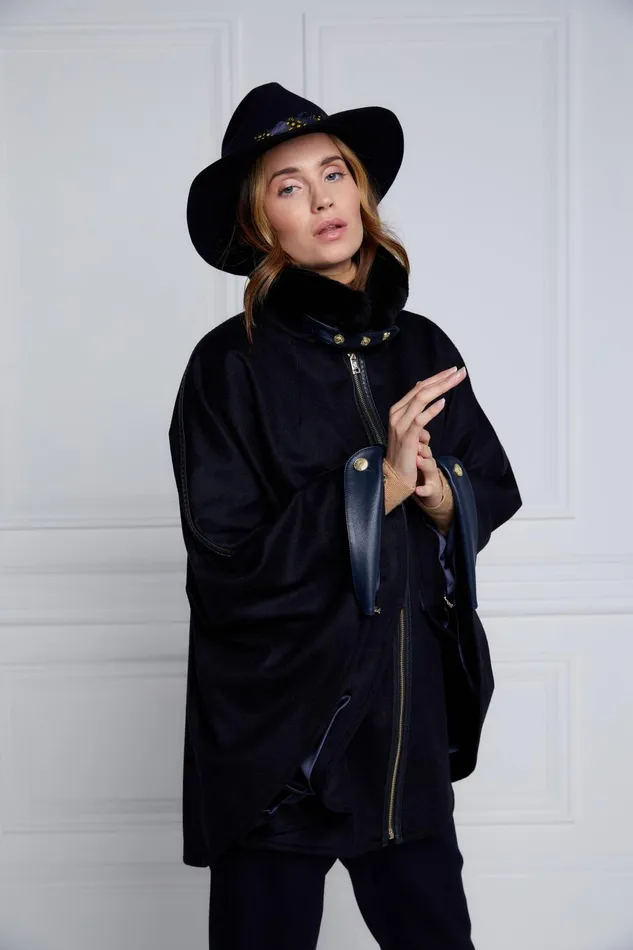 Holland Cooper Tailoring Women Chiltern Cape Soft Navy