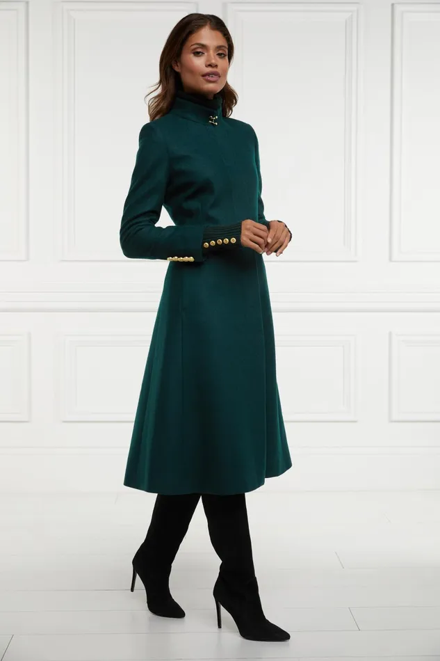 Holland Cooper Tailoring Women Dowdeswell Coat Emerald