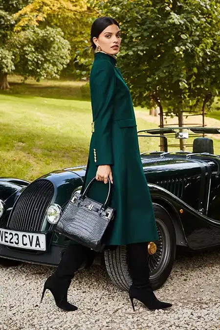 Holland Cooper Tailoring Women Dowdeswell Coat Emerald