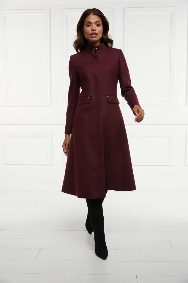 Holland Cooper Tailoring Women Dowdeswell Coat Mulberry