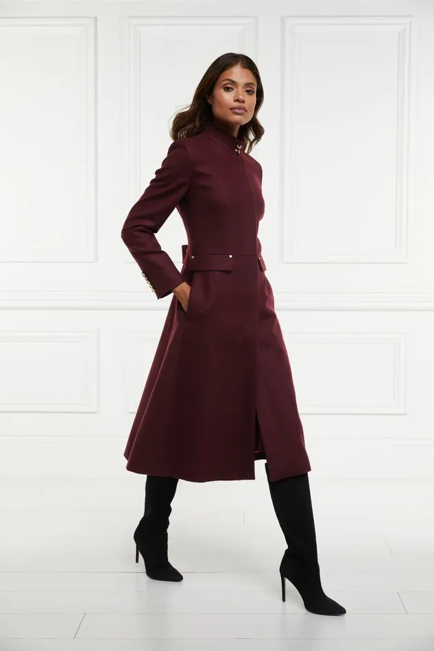 Holland Cooper Tailoring Women Dowdeswell Coat Mulberry