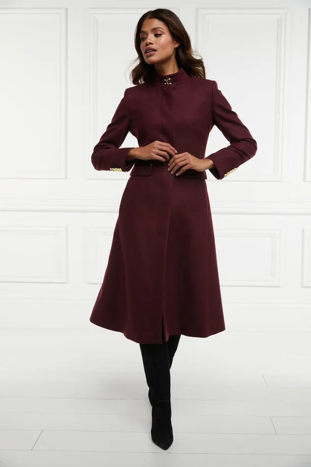 Holland Cooper Tailoring Women Dowdeswell Coat Mulberry