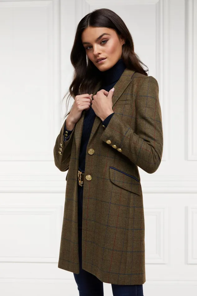 Holland Cooper Tailoring Women Highgrove Coat Glen Green