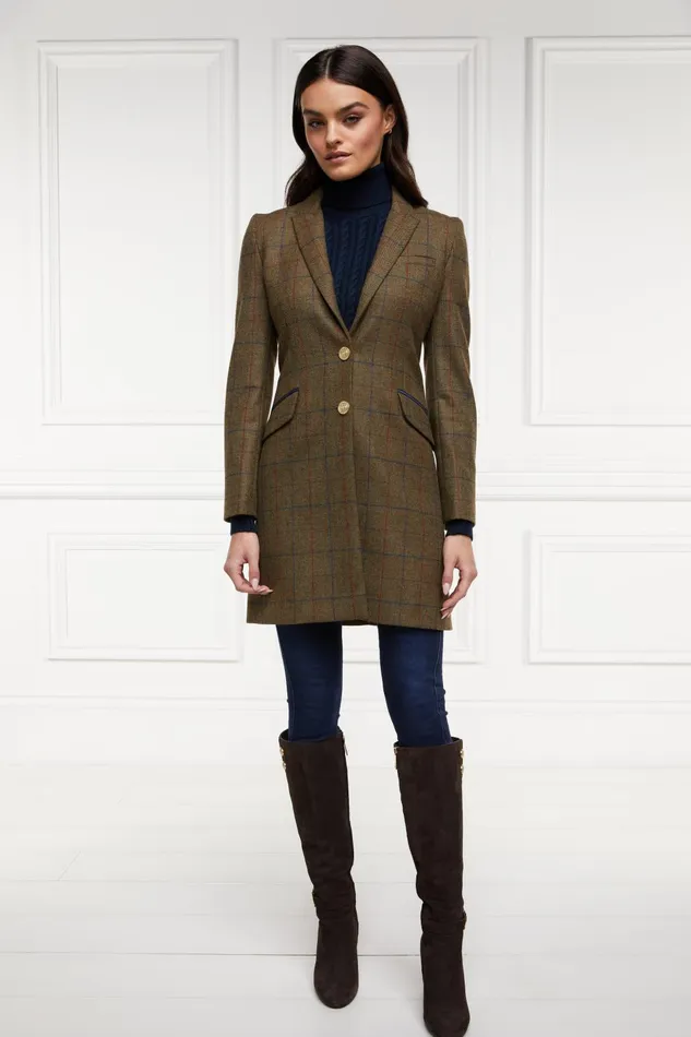 Holland Cooper Tailoring Women Highgrove Coat Glen Green