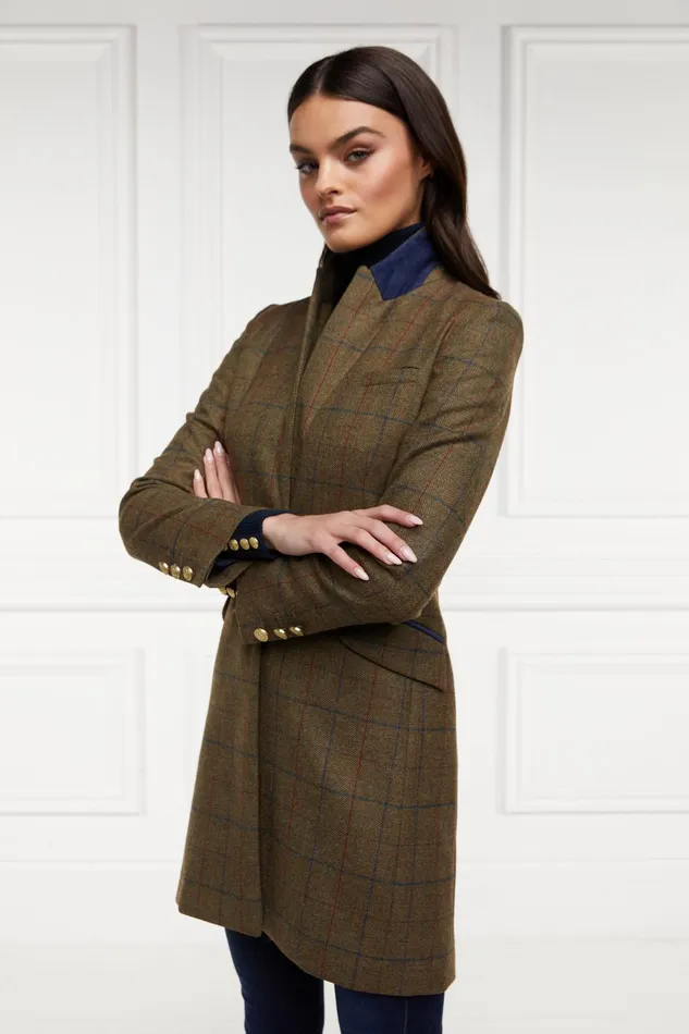 Holland Cooper Tailoring Women Highgrove Coat Glen Green