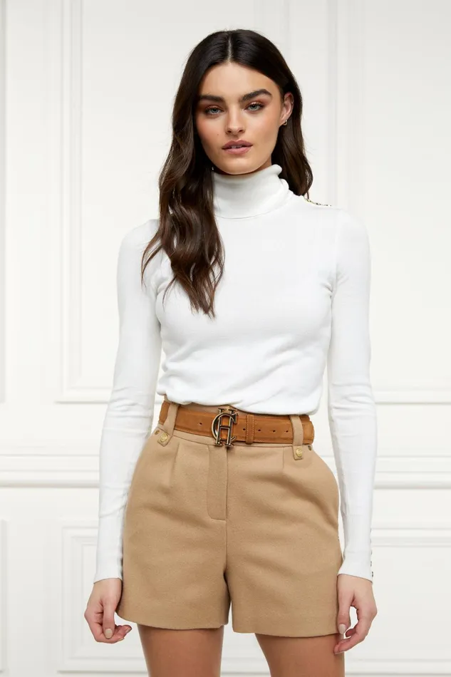 Holland Cooper Tailoring Women Luxe Tailored Short Camel