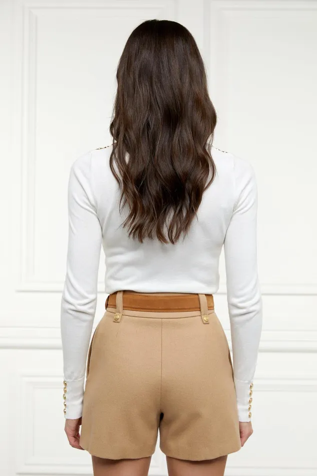 Holland Cooper Tailoring Women Luxe Tailored Short Camel