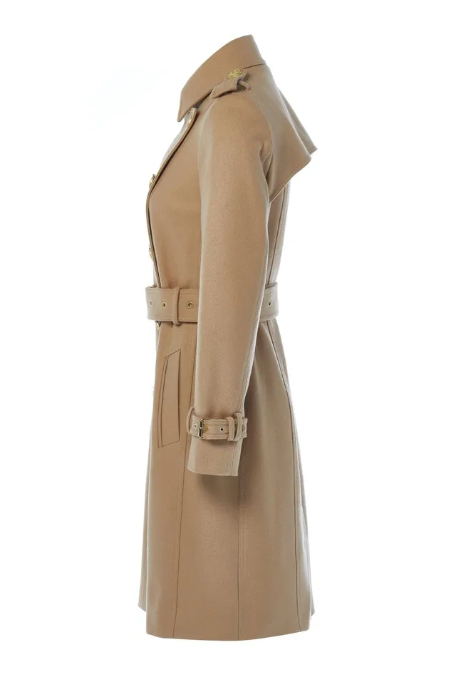 Holland Cooper Tailoring Women Marlborough Trench Coat Camel