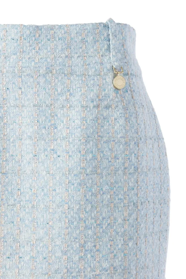 Holland Cooper Tailoring Women Regency Skirt Sky Blue Boucle Holland Cooper Tailoring Women Regency Skirt Sky Blue Boucle