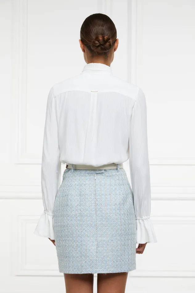 Holland Cooper Tailoring Women Regency Skirt Sky Blue Boucle Holland Cooper Tailoring Women Regency Skirt Sky Blue Boucle
