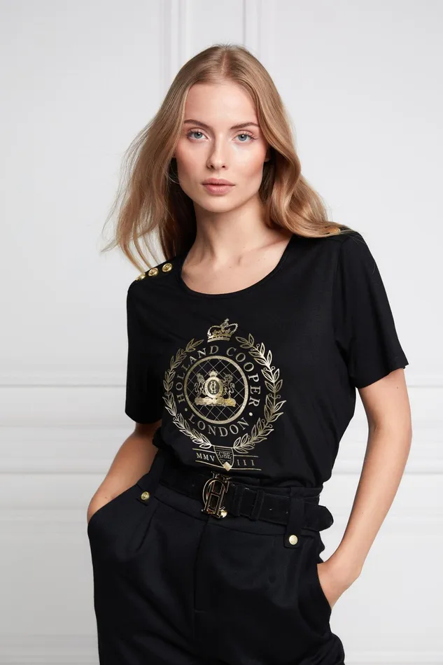 Holland Cooper Tees Women Ornate Crest Tee