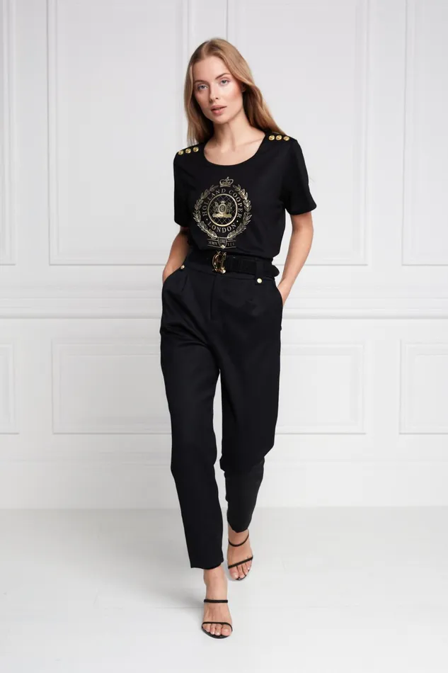 Holland Cooper Tees Women Ornate Crest Tee Holland Cooper Tees Women Ornate Crest Tee