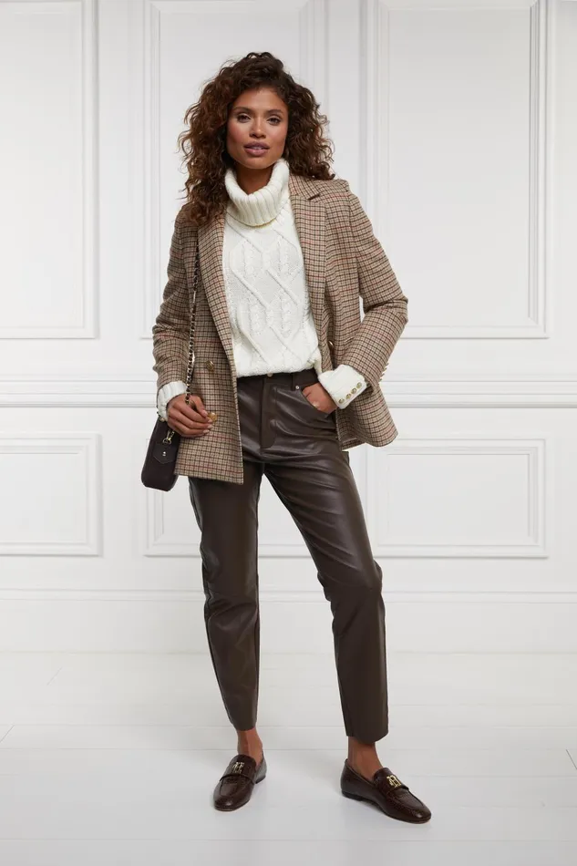 Holland Cooper Trousers Women Dunwick Faux Leather Pant