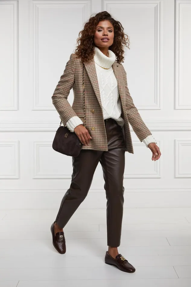 Holland Cooper Trousers Women Dunwick Faux Leather Pant Holland Cooper Trousers Women Dunwick Faux Leather Pant