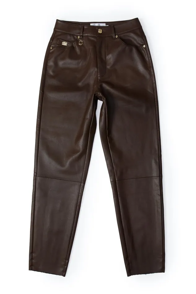 Holland Cooper Trousers Women Dunwick Faux Leather Pant Holland Cooper Trousers Women Dunwick Faux Leather Pant