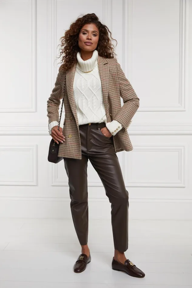 Holland Cooper Trousers Women Dunwick Faux Leather Pant Holland Cooper Trousers Women Dunwick Faux Leather Pant