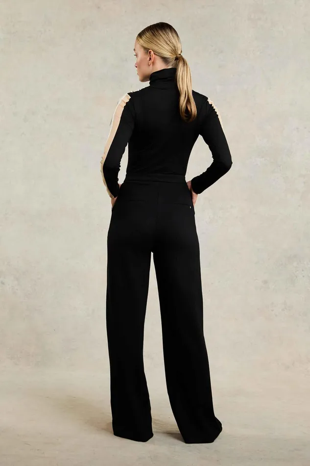 Holland Cooper Trousers Women Wide Leg Pant Black Black Holland Cooper Trousers Women Wide Leg Pant Black Black