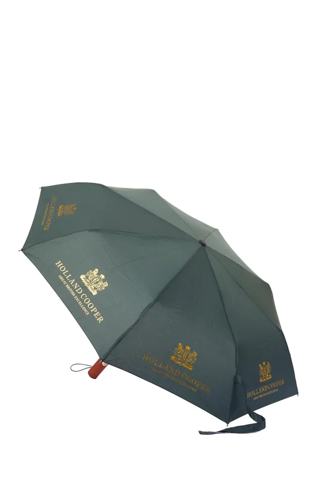 Holland Cooper Umbrellas Mini HC Umbrella Green