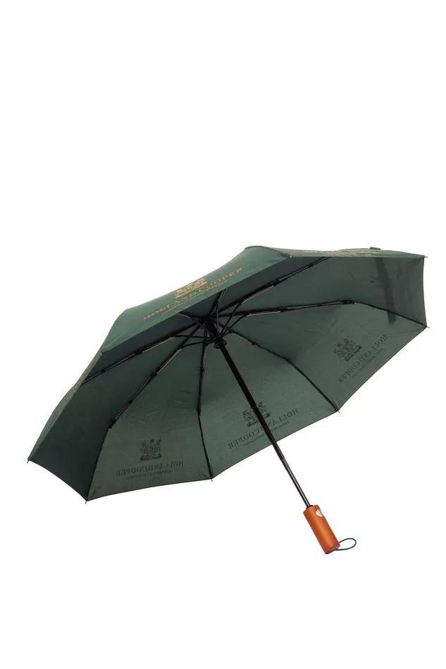 Holland Cooper Umbrellas Mini HC Umbrella Green Holland Cooper Umbrellas Mini HC Umbrella Green