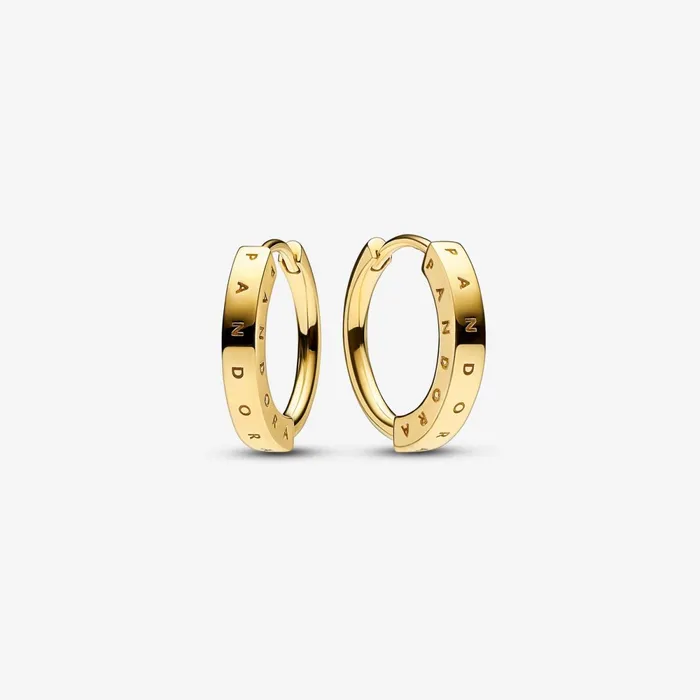 Hoop Earrings Women Pandora Online Signature ID Hoop Earrings