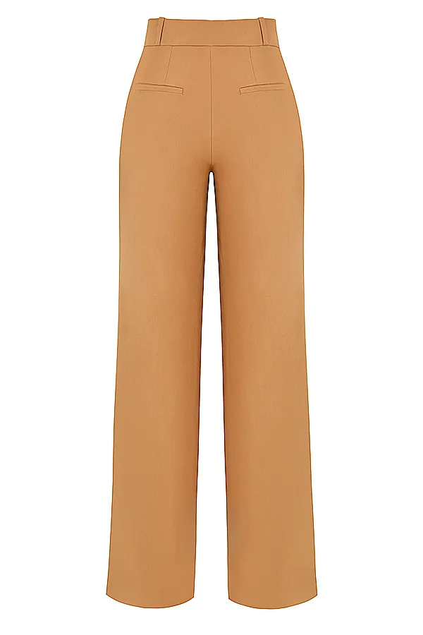 House Of CB CameronCaramel Relaxed Tailored Trousers 8211 SALE Caramel Women Trousers