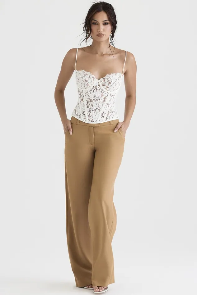 House Of CB CameronCaramel Relaxed Tailored Trousers 8211 SALE Caramel Women Trousers