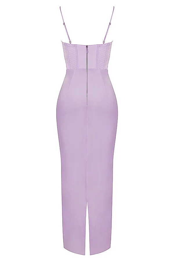 House Of CB CharmaineLavender Corset Maxi Dress 8211 SALE Lavender Women Bodycon Dresses