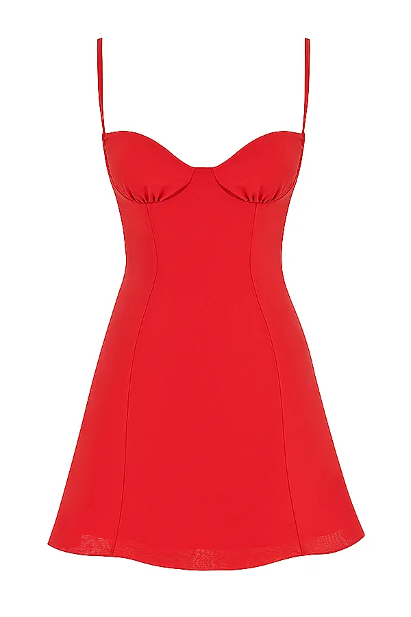 House Of CB ChristianaRed Mini Dress 8211 SALE Red Women Mini Dresses