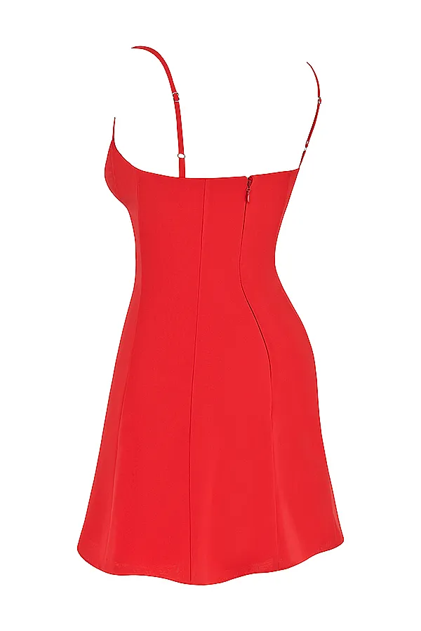 House Of CB ChristianaRed Mini Dress 8211 SALE Red Women Mini Dresses
