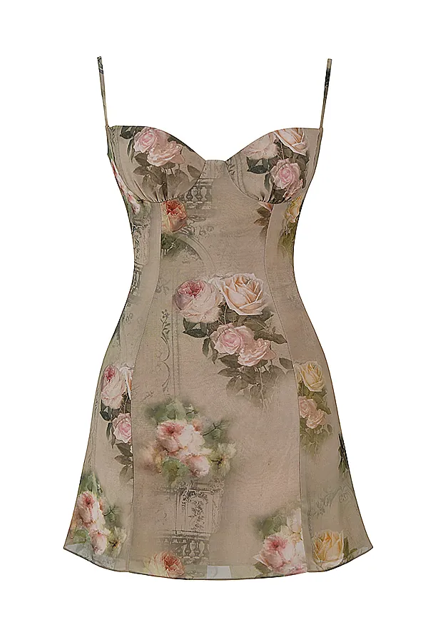 House Of CB ChristianaVintage Floral Mini Dress 8211 SALE Vintage Women Floral Dresses
