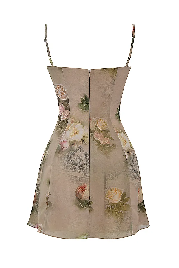 House Of CB ChristianaVintage Floral Mini Dress 8211 SALE Vintage Women Floral Dresses