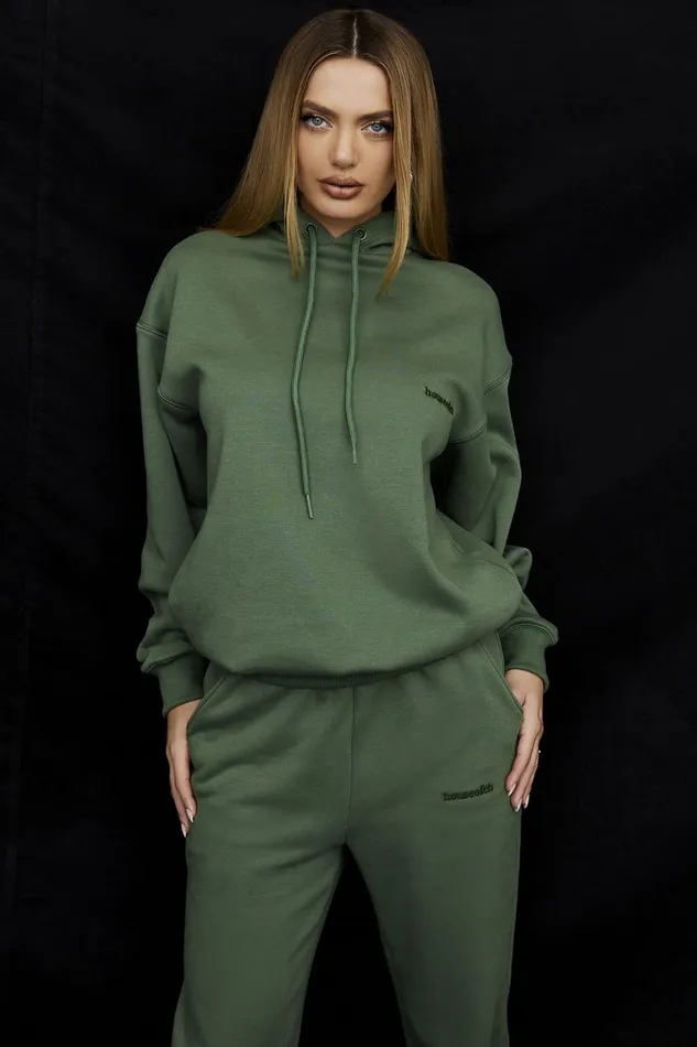 House Of CB HaloMoss Oversized Hoodie Moss Women Tops