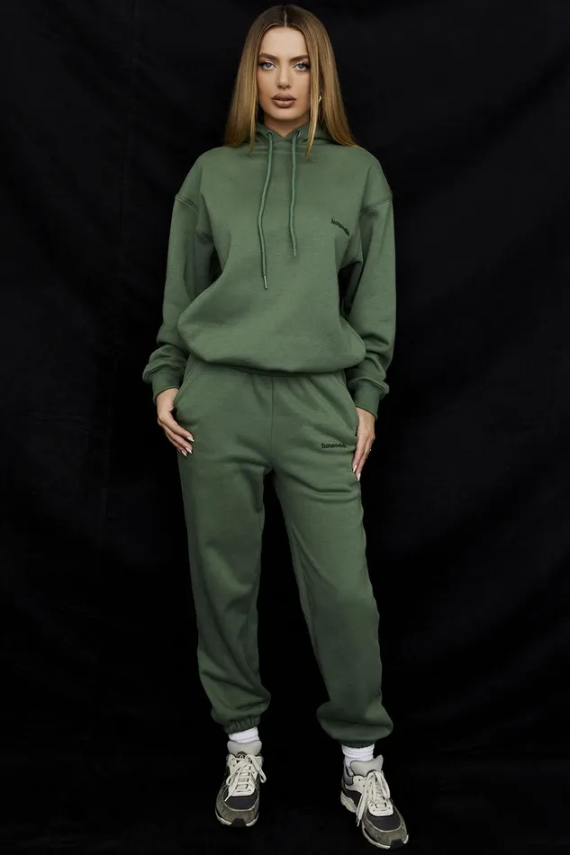 House Of CB HaloMoss Oversized Hoodie Moss Women Tops