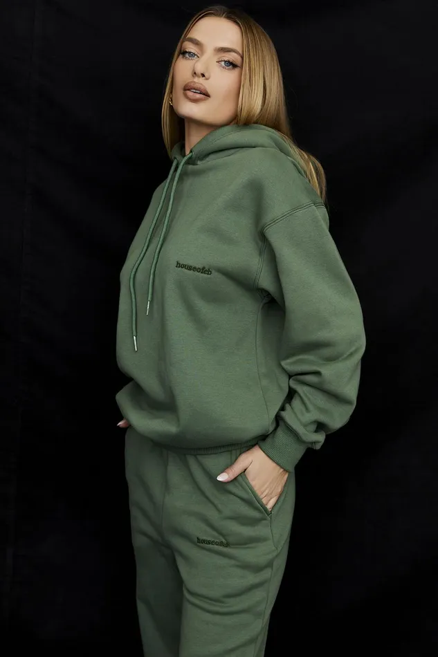 House Of CB HaloMoss Oversized Hoodie Moss Women Tops