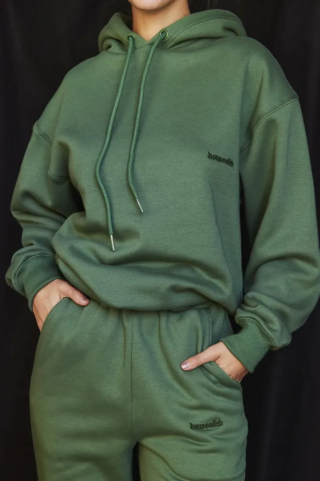 House Of CB HaloMoss Oversized Hoodie Moss Women Tops