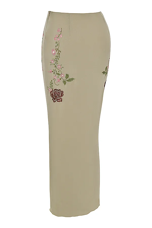 House Of CB LailahArtichoke Floral Maxi Skirt 8211 SALE Artichoke Women Skirts