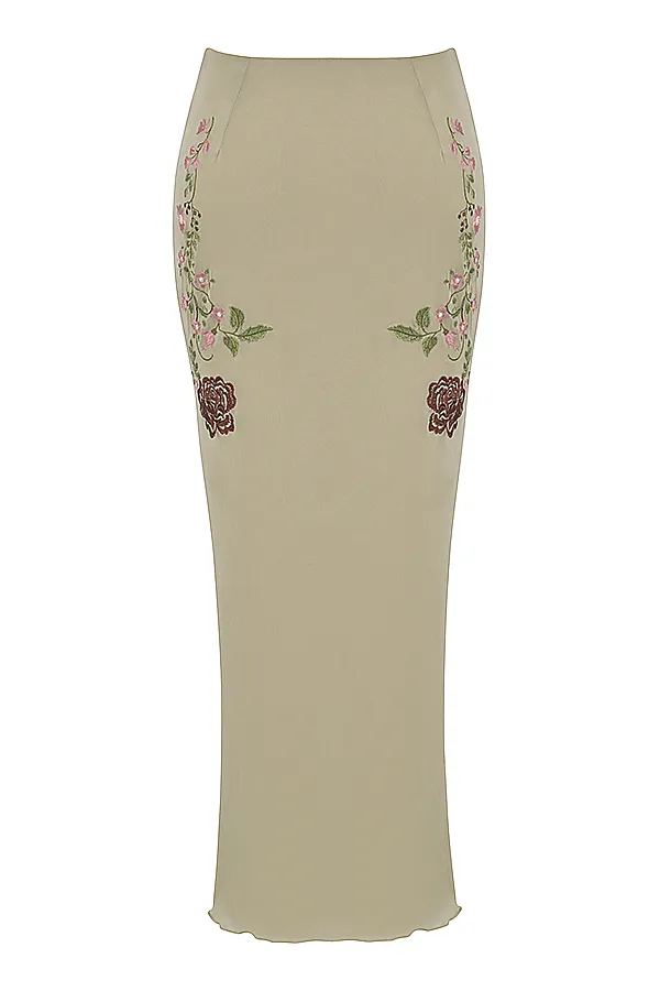 House Of CB LailahArtichoke Floral Maxi Skirt 8211 SALE Artichoke Women Skirts