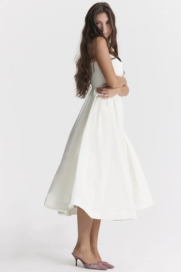 House Of CB LolitaIvory Corset Sundress Ivory Women Corset Dresses
