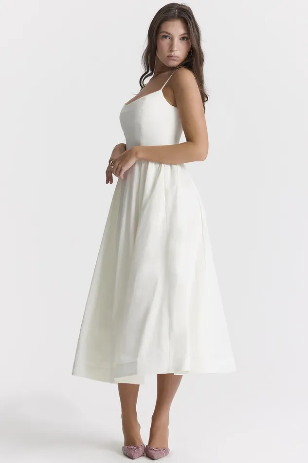 House Of CB LolitaIvory Corset Sundress Ivory Women Corset Dresses