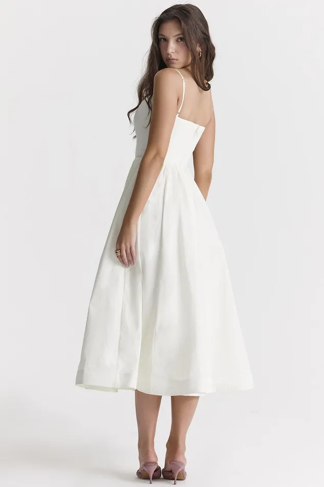 House Of CB LolitaIvory Corset Sundress Ivory Women Corset Dresses