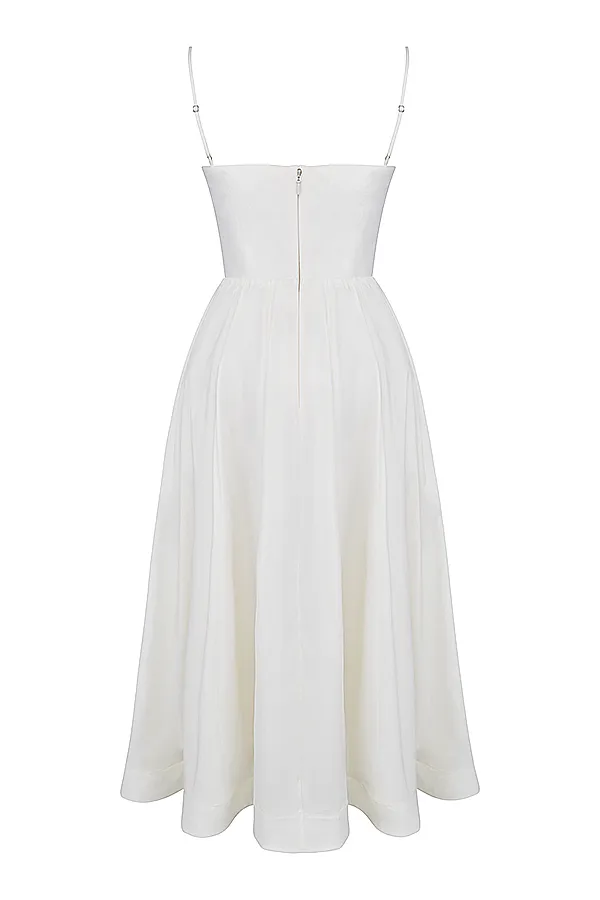 House Of CB LolitaIvory Corset Sundress Ivory Women Corset Dresses