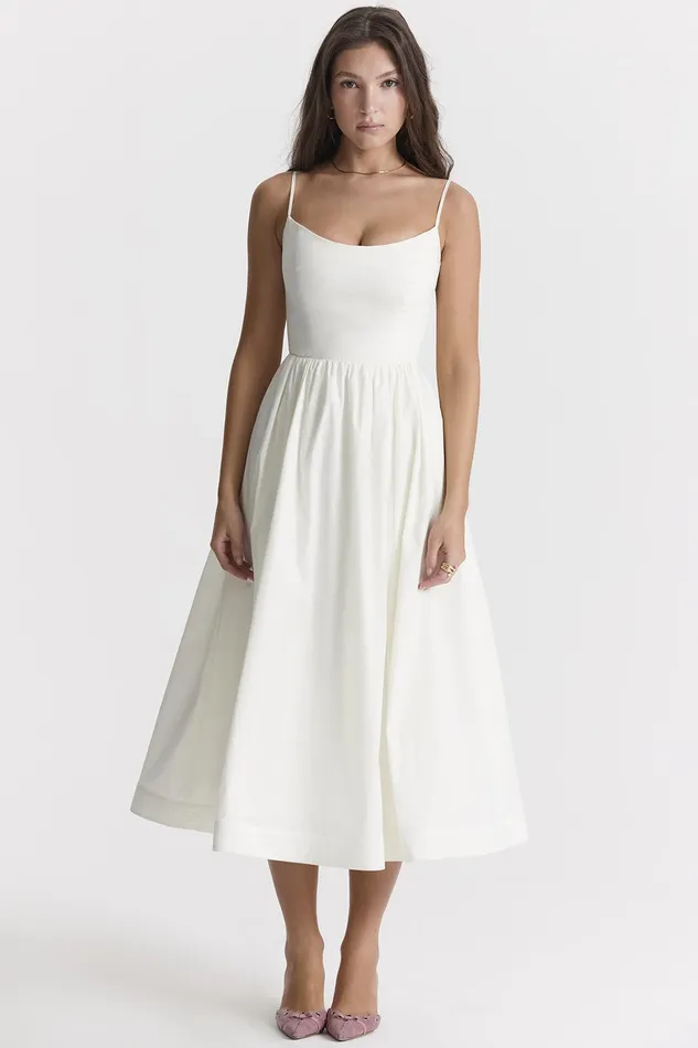 House Of CB LolitaIvory Corset Sundress Ivory Women Corset Dresses
