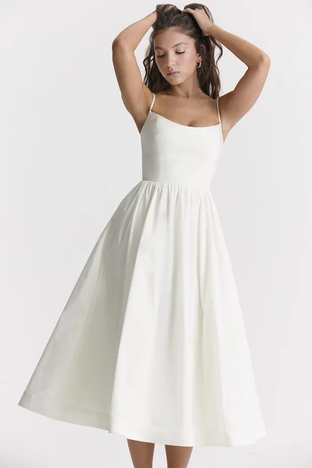 House Of CB LolitaIvory Corset Sundress Ivory Women Corset Dresses