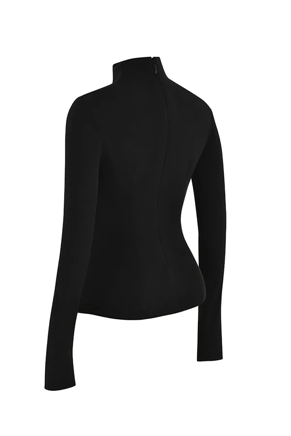 House Of CB LoriBlack Crystallised Lace Up Top 8211 SALE Black Women Tops