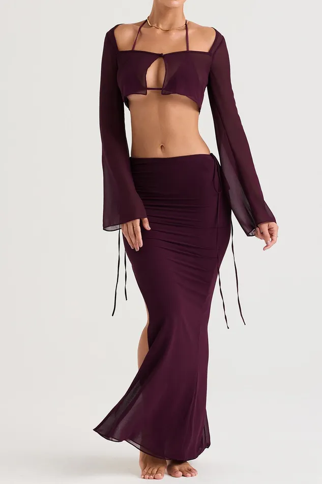 House Of CB MarseillePrune Cover Up Top Prune Women